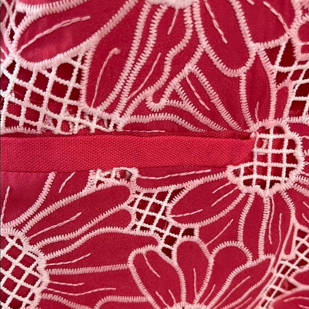Anthropologie Pink and White Floral Suit Jacket - Picture 6 of 11